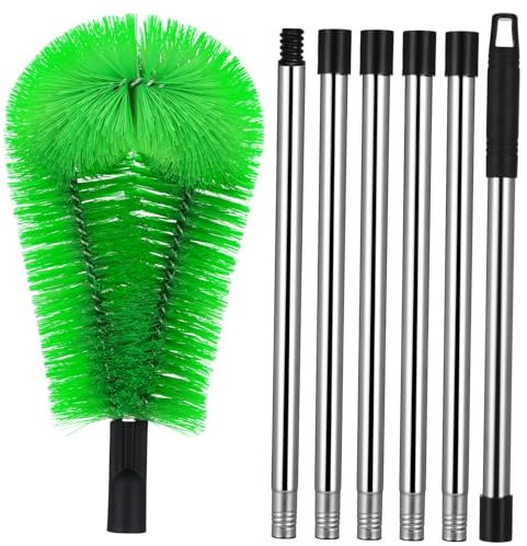 MERRYHAPY Brosse Pour Gouttière Avec Tête Nettoyeur De Gouttières à Réglable Outil De Nettoyage Longue Pour Et Toitures