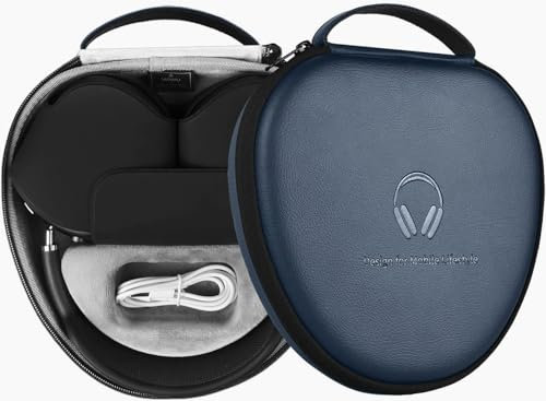 WIWU Airpods Max Hülle für Airpods Max Intelligenter Schlafmodus Airpods Max Case Kompatibel mit Apple Airpods Max Ultradünnes Airpods Max Accessories Smart Airpod Case Hardshell Eva Tragetasche