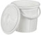 Best House | Water Bucket | 20 Litres | WHITE | 1 Pc | Bucket with Lid & Carry Handle | Multipurpose Storage Container for Kitchen Garden Cleaning Water Animal Bird Feed Storage Buckets (Pack of 1)
