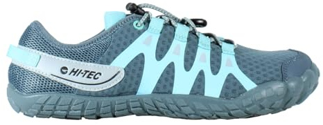 HI-TEC Abyss Men's Barefoot Shoes | Drop 0 Minimalist Friendly Footwear | Lightweight, Breathable and Flexible for Hiking, Trail, Water and Daily Use, Graphite, 4 UK