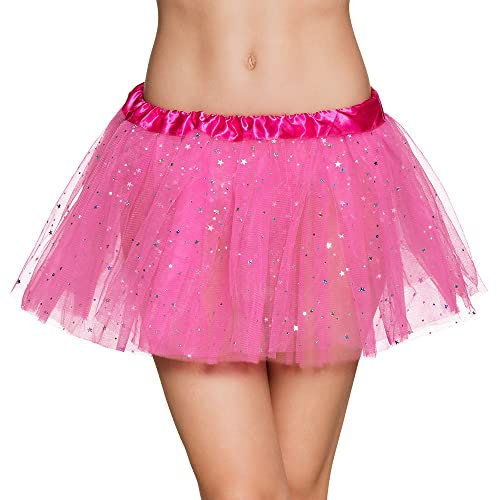 Boland - Tutù Twinkle, per donna, stelle glitterate, elastico in vita, carnevale, festa in maschera, costume, gonna