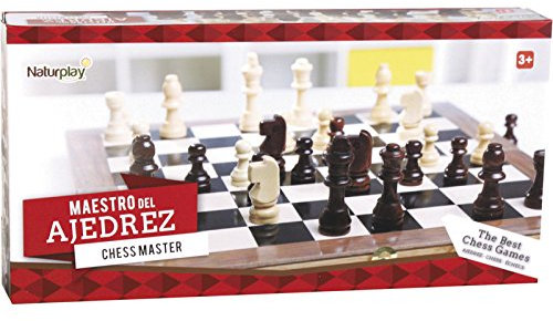 NATURPLAY Ajederez Madera con Backgammon