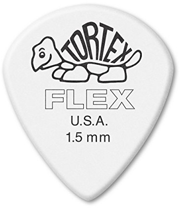 JIM DUNLOP 466R1.5 Tortex Flex Jazz III XL 1.5mm Guitar Pick - 72 Pack
