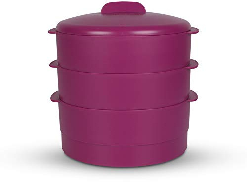 Tupperware Dampfgarer aus Kunststoff, Violett