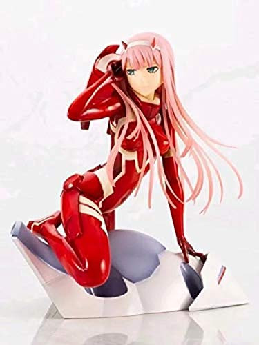 Statue Anime Modell Anime Statue Liebling Im Franxx Zero Two (02) Rotes Mädchen PVC Movable Set Box Collectibles Höhe: 16Cm