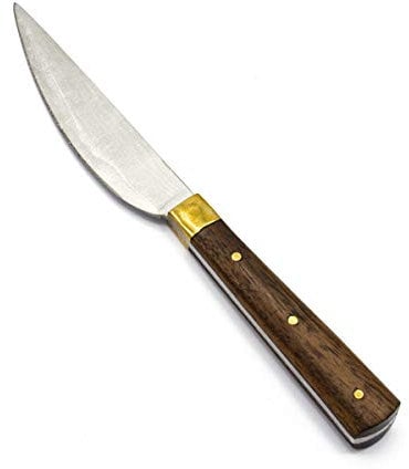 Vehi Mercatus Mittelalter Gebrauchs- und Essmesser aus Edelstahl 8.5cm Schneide 1250-1500 Holzgriff