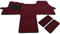 Mertex Automatte Autoteppich kompatibel mit Ducato 250, Jumper II 250, Boxer II 250 ab Bj. 2006 Schmutzfang Oslo (rot, Fahrerhausteppich mit 2 Einstiegsmatten)