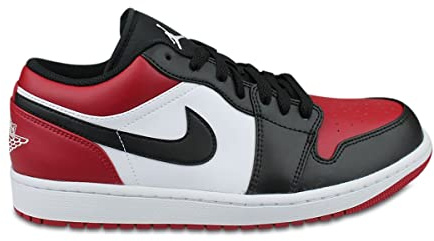 Nike Dunk Low Retro, Basketballschuhe für Damen, Gym Rot Weiß Schwarz, 40.5 EU