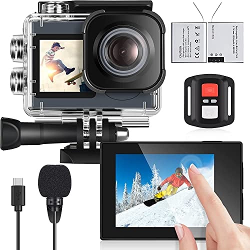 icefox Action Cam 4K 60fps 20MP WiFi Underwater Camera 170° Ultra Wide Angle Full HD with EIS, 4X Zoom, App Support Video & Photo Editing, Waterproof Action Cameras Remote Control