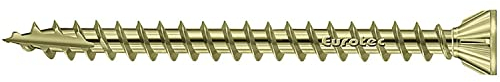 OSBfix 900694 verzinkt-gelb EUROTEC Holzbauschraube OSB Fix 4,3 x 80 mm, 4,3X 80