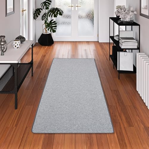Snapstyle Feinschlingen Läufer Velour Teppich Strong Silbergrau in 9 Größen
