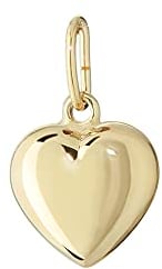 NKlaus Kleiner Kettenanhänger Herz 750 Gold 18 Karat Glanz 6x6mm Talisman Amulett 9500