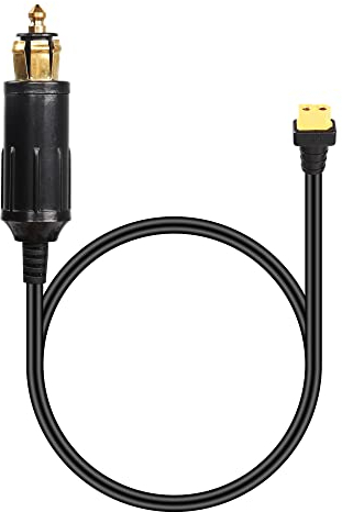 CERRXIAN DIN Hella zu XT60 Kabel, 18Awg 12V/24V DIN Hella Europäische Steckdose Zigarettenanzünder zu XT60 Buchse Konvertierungskabel (35cm/14in)