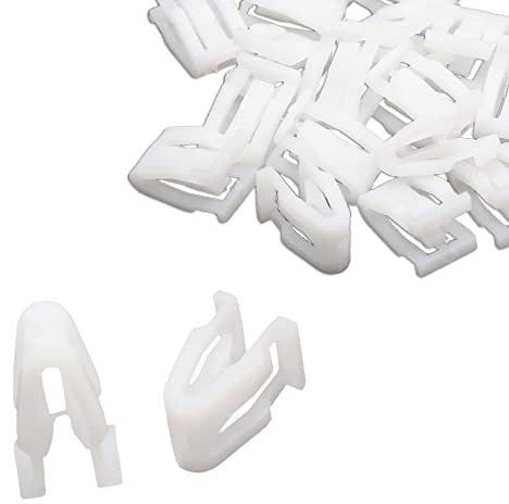 A ABSOPRO Voiture Garniture Instrument Panneau Tableau de bord Fixations Blanc (Ensemble de 20)