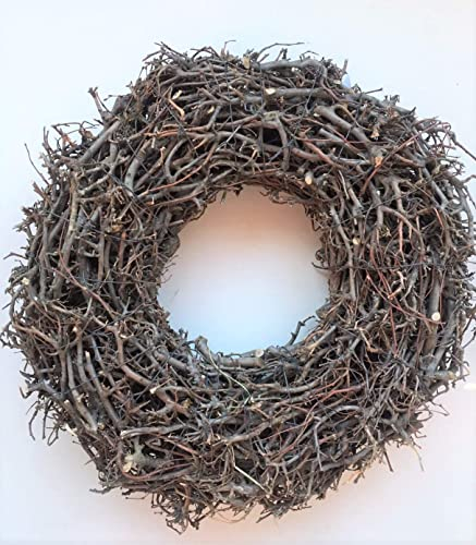 Türkranz Bonsaiholz Blumenkranz Kranz Blütenkranz Wandkranz Tischkranz Dekokranz, Verschiedene Größen (60 cm)