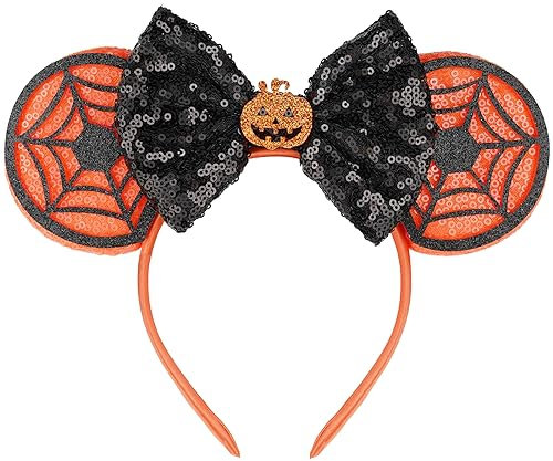 YUNISS Mouse Ears Headbands,Sequin Mouse Ears for Women Girls Princess Dress Accessories Decorations Party (TG-ZZW)