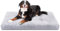 Nobleza Großes Waschbares Hundebett, Super Weiches und Flauschiges Anti-Angst Hundebett, Hochwertiges Plüsch Hundebett mit Rutschfestem Boden, 74x122x10 cm, XXL, Grau