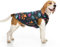 BEAUTYZOO Hundepullover für kleine Hunde, Fleece-Weste, Winterjacke, D-Ring, Leinenbefestigung für XS, S, Welpen, mittelgroße Rassen, Hunde, kaltes Wetter, winddicht, hält warm, schwarze Knochen,