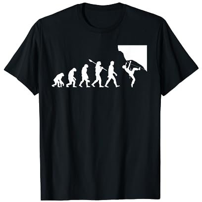 Evolution Humaine Escalade Freerun Sport Homme Femme Cadeau T-Shirt