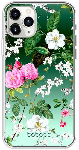 Babaco ERT GROUP mobile phone case for Iphone 11 PRO MAX original and officially Licensed pattern Flowers 035 optimally adapted to the shape of the mobile phone, case made of TPU