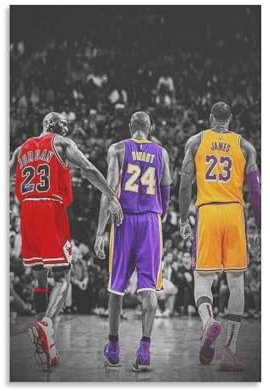 Generic Poster mit legendärem Basketballspieler, Kobe Bryant (36), Kunstdruck, 30 x 45 cm, Wohnzimmer, Schlafzimmer, Büro, Bad, Esszimmer, Küche