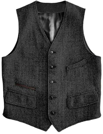 Solovedress Wolle Anzugweste Formale Regular Fit Weste Anzug Weste für Hochzeit Groomsmen