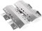 GFTIME Lot de 4 cache-brûleurs, 42 x 15 cm, plaque chauffante, pièces de rechange, en acier inoxydable, distributeur de flamme, bouclier thermique, accessoires