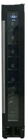 Prima PRWC402 7 Bottle 15cm Under Counter Wine Cooler - Black