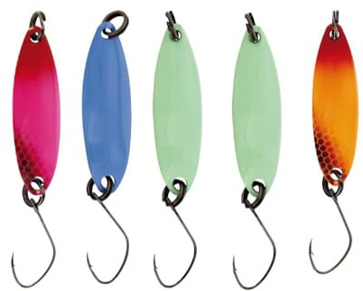 Kinetic AYU Multipack Spoon - 3,6g - 5er Pack Forellenspoon Regenbogenforelle