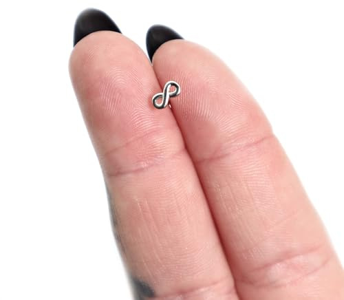 Unendlichkeit Ohrringe Silber 925, kleine Unendlichkeit Ohrstecker, LGBTQ Ohrringe, Minimalistischer Schmuck, Geschenk für Frauen
