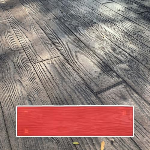 Concrete Mold Realistic Wooden Floor Concrete Stamps, Rectangular Concrete Seamless Texture Mat Forms, Slate Wood Plank Imprint Overlay Tools, Cement Molds (Color : 4pcs)