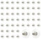Ferma Orecchini in Silicone,50 Pezzi Ferma Orecchini in Silicone Trasparente,Chiusure Orecchini Universale,Supporti per Orecchin per Orecchini Ferma Orecchino Unisex,Argento