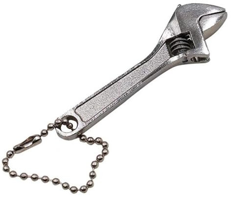Mini Adjustable Spanner, 2.5 Small Steel Spanner Jaw Wrench Hand Wrench Tools for Industry and Auto Repair (Silver)