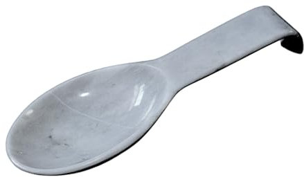 CBAM Carrara - Reposacucharas de mármol blanco para cocina, utensilio italiano de diseño para el hogar