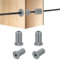 HiPicco 4Pcs Wall Grommets for Cables 3/4-Inch Silicone Cable Wall Bushing Feed Through Cable Routing Kit Accessories Wall Cable Pass Through for Ethernet with 7mm Hole, Grey