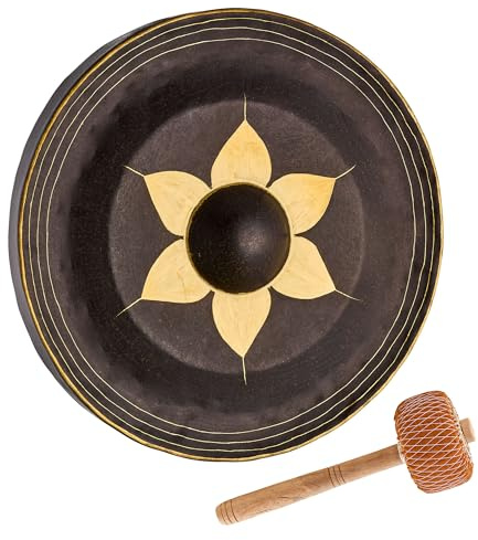 Sonic Energy 20 Zoll Thai Gong (THG20) | 50 cm im Durchmesser, 2,6 kg, traditionell in Thailand gefertigt, inkl. Schlägel, Bronzelegierung