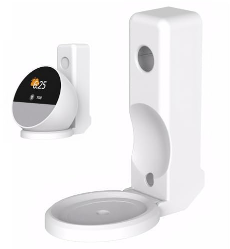EUIOOVM Soporte de enchufe para spot de pared, soporte para accesorios de altavoces Google, soporte integrado para gestión de cables de pared, accesorios sin taladrar, compatible con Echo Spot