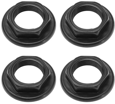 4Pcs Sink Tap Back Nut 3/4 BSP Plastic Back Nuts Accessories for Bathroom Basin Taps Mixers Round Faced Flanged Back Nuts Home tools Spülbecken Hahn Rückmutter Zoll BSP Kunststoff überwurfmutter