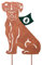 VERDOBA Boxer Gartendeko Rost - Boxer Hund Gartenstecker Rost - Rost Deko für Garten - Deko Hundefiguren aus Eisen mit Rostpatina - Rostdeko Gartendeko - Rost Deko für den Garten, Balkon & Terrasse