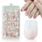 Faux Ongles Conseils - 168 Short Faux Ongles Français pour Le Collage, Blanc Rose Dégradé Design Faux Ongles Ballerina Nail Art Manucure pour Les Femmes (Short Dégradé Rose)
