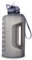 Motivational Water Bottle 2.2L, BPA-Free, with Straw, Time Markers, Suitable for Gym, Running, Camping, and Outdoor Activities (Gray)