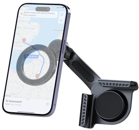 Tesla Screen Phone Mount, Universal Magnetic Phone Holder für Tesla Model 3/Y/S/X, sicher & einstellbar, für MugSafe iPhones & Android Phones, kein Kleber erforderlich