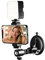 LenTok Suction Cup Mirror Phone Holder with Light for Content Creator Essentials, Mirror Tripod for Makeup, Wall Phone Camera Mount for Bathroom Kitchen Compatible with All Smooth Surface