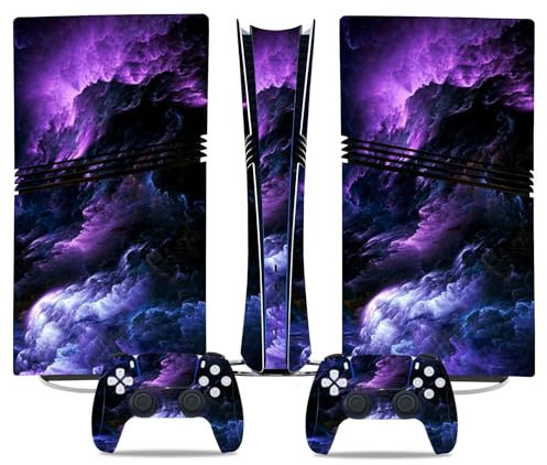 PDURMBUAB Sin Espuma Skin De Vinilo Anime para PS5 Pro Disk Edition para Consola Mandos Resistente Arañazos Duradero Compatible con para PS5 Pro 96556 Sin Burbujas