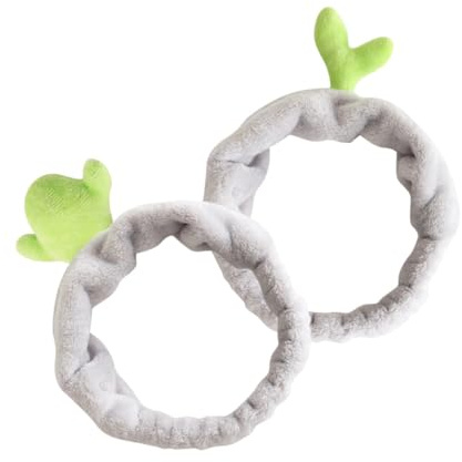 PACKOVE 2pcs Elastic Cactus Headbands for Women Slim Head Wraps for Face Washing Spa Yoga Running Exercise