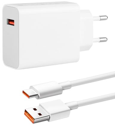 120W USB Ladegerät Ladekabel für 15 14T 13T 12T 11T Pro Ultra Note 14 13 12 Pro+ 5G Black Shark 5 4 Poco X5 F4, Netzteil Turbo Hyper Charge Schnellladegerät Adapter mit 2M 6A TypC Kabel