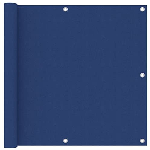 Holamys Brise-vue pour balcon, terrasse, jardin - Bleu - 90 x 400 cm - Tissu Oxford imperméable - Coupe-vent - Protection UV - Pour balcon, terrasse, jardin