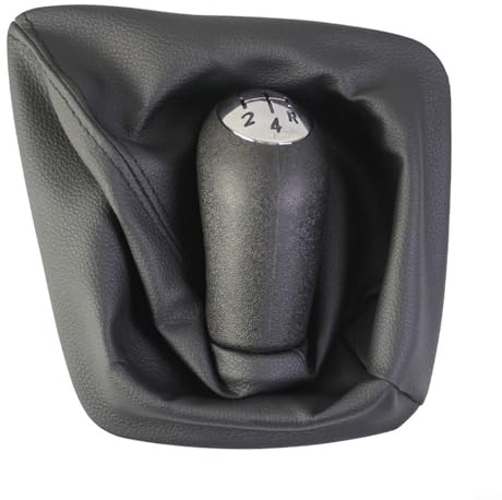 zeroupshop Pomo de palanca de cambios manual de 5 velocidades para Renault para Kangoo y Express (FWO/1) 1,5 dCi agarre ergonómico, construcción de plástico de cuero artificial