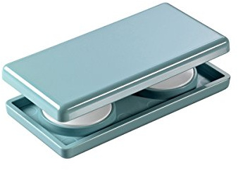 prodecoshop Magnetgriff, Gardinenmagnet, Gardinengriff, Griff für Rollos, Schiebevorhänge und Gardinen, Größe 4 x 8 cm, Aqua