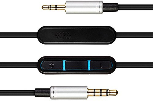 1.5m Replacement Gold Plated Cable For Bose SoundLink On-Ear Headphone Bose OE2, OE2i and SoundTrue with Remote and Mic – Audio Upgrade Cable